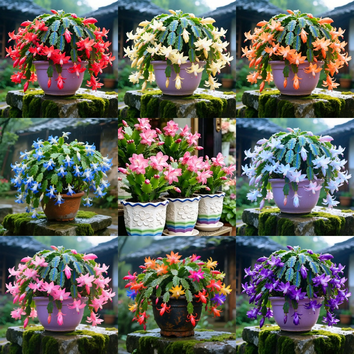 🦀Mix Colors Schlumbergera Seeds – Easy-Care Blooms in Every Shade, Even in Winter ❄️🌈