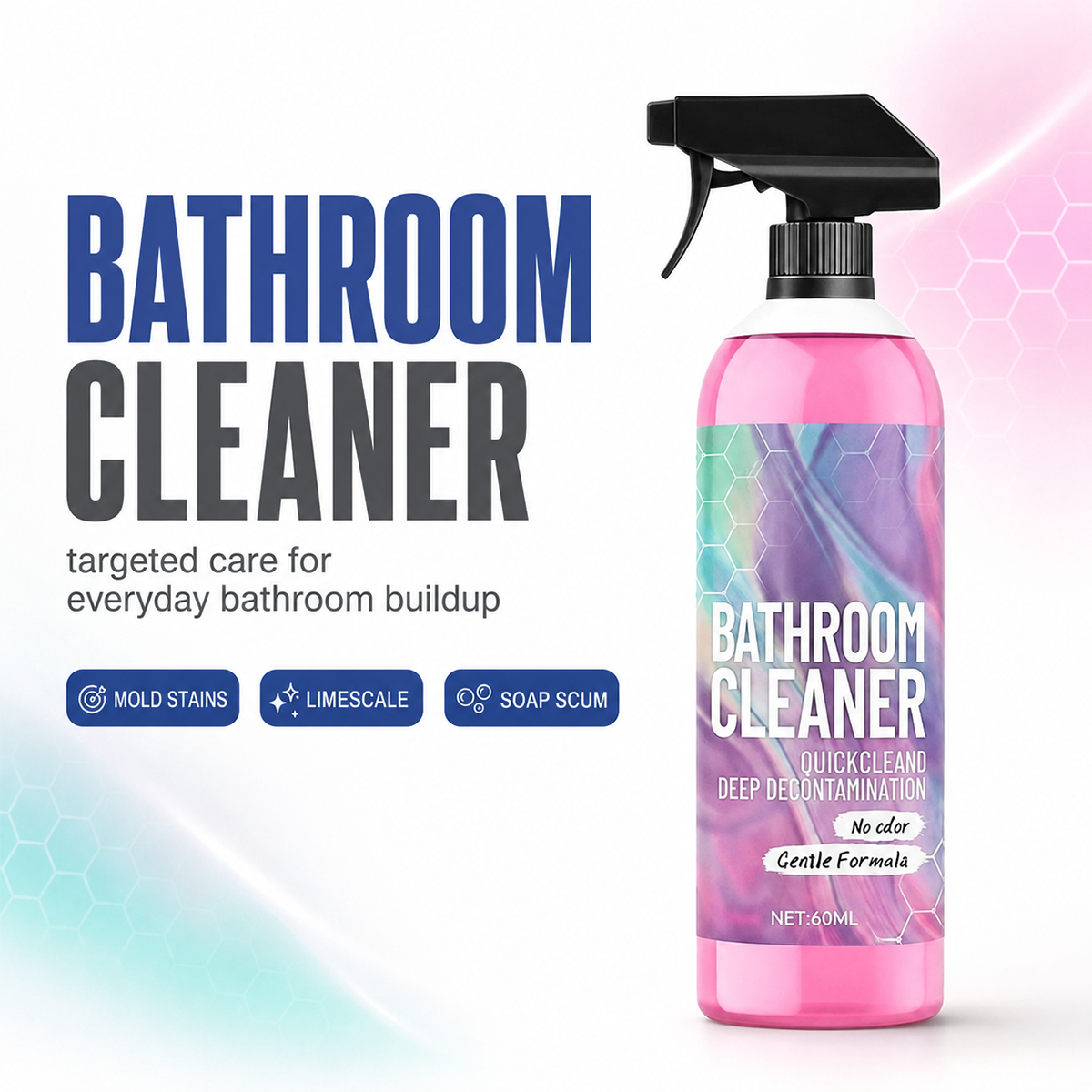 ✨ Bathroom Cleaner: Sparkle in Seconds, No Harsh Fumes