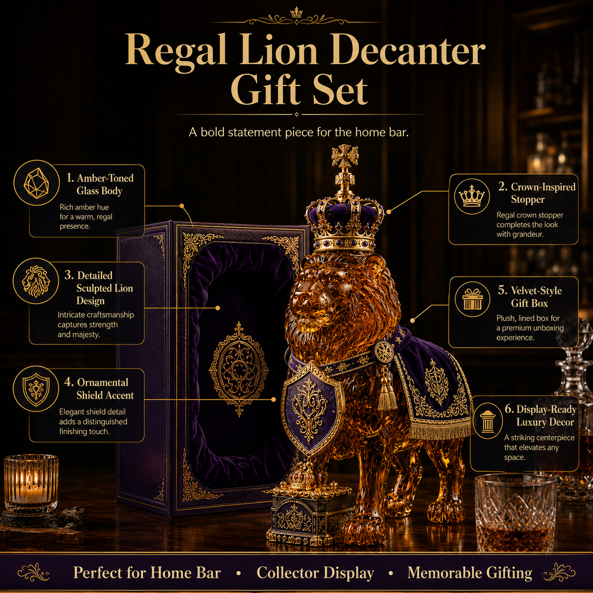 đRoyal Lion Limited Edition Decorative Bottle