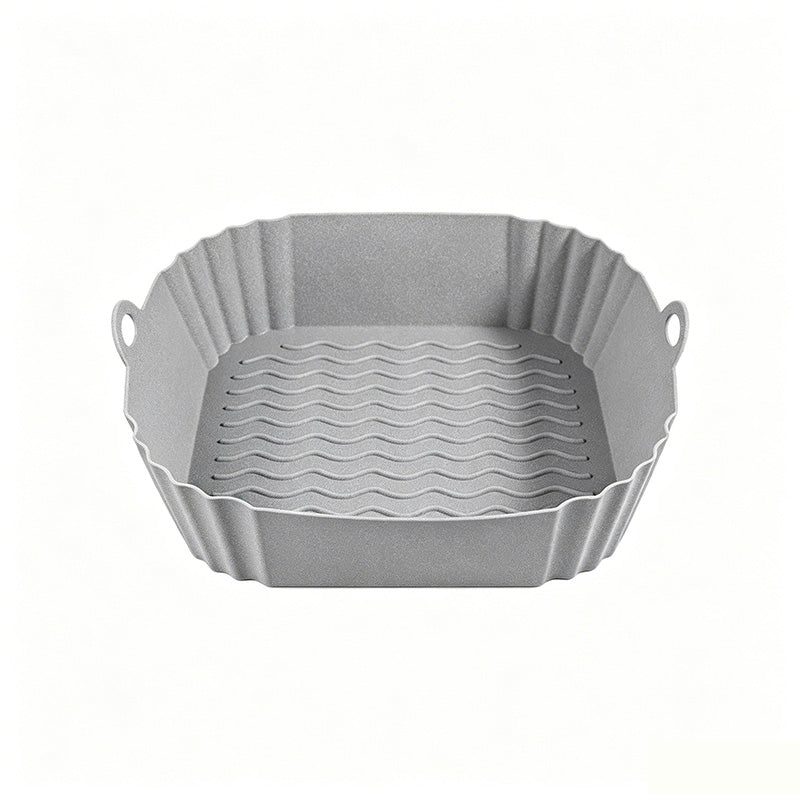 🔥High-Heat Silicone Air Fryer Baking Tray – Reusable Non-Stick Cooking Liner