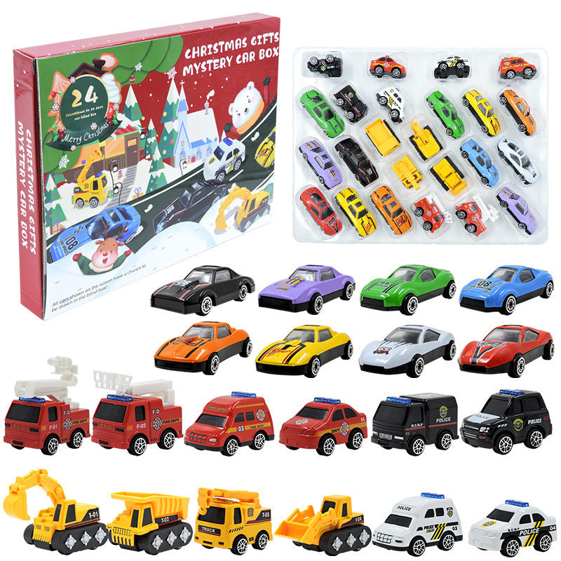 🚗Kids Advent Calendar for Boys: Alloy Construction Engineering Vehicle Toy Sets🎁