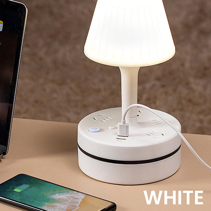💡 LED Bedside Lamp with Charging Station – Light & Charge in One🔌