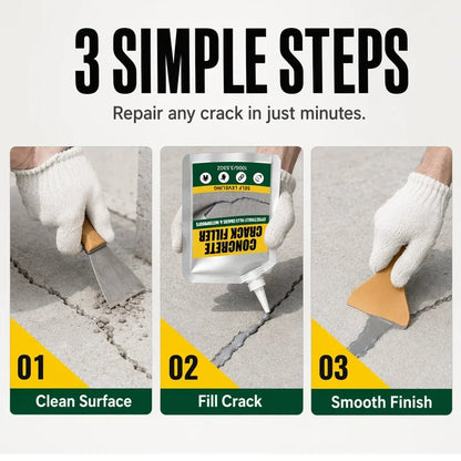🏠Waterproof concrete Crack Filler for Indoor & Outdoor Use