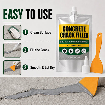 🏠Waterproof concrete Crack Filler for Indoor & Outdoor Use