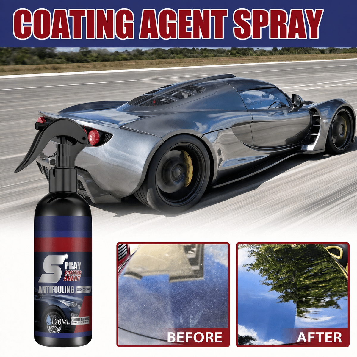 ✨Over 24,000 Sold! 🚗 3‑in‑1 ceramic coating spray,clean, polish, and protect in one step.🛡️