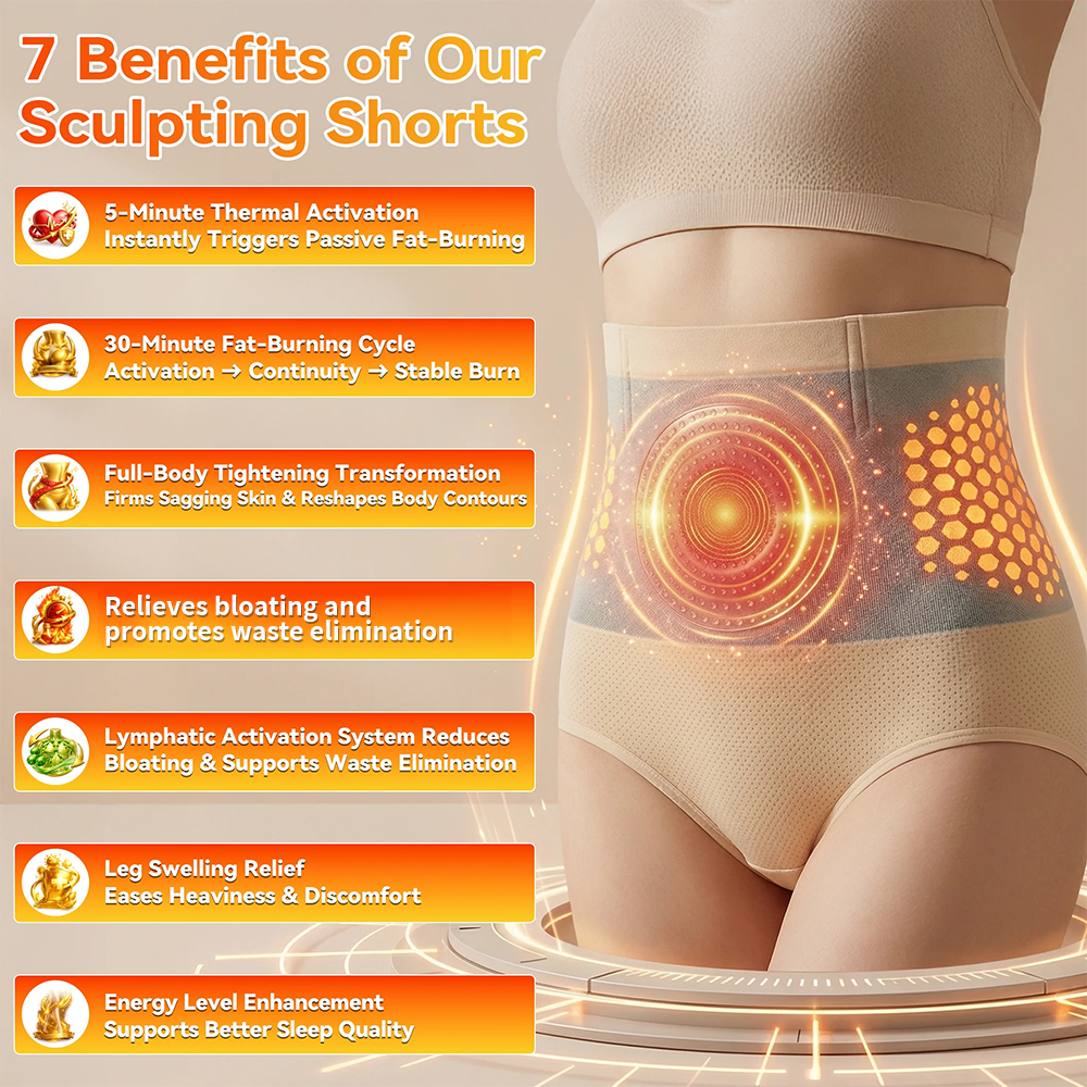Moringa & Botanical 4-In-1 Thermo-Matrix Sculpting & Sweat-Enhancing Shorts