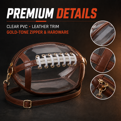 🏈Football Shaped Clear Crossbody Bag