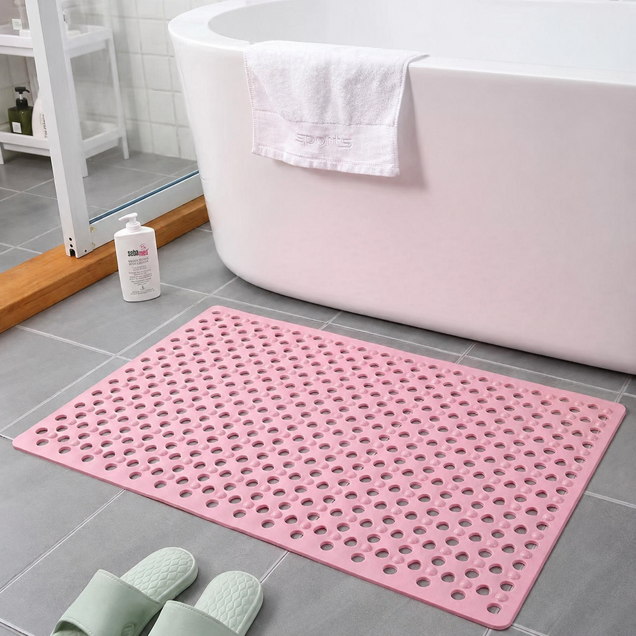✨⚡🚿Premium Anti Slip Shower Safety Mat with Strong Suction Cups🧼