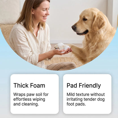 Pet Dog Paw Foam Cleaner 🐾 Rinse‐Free Foam With Built‐in Brush Head