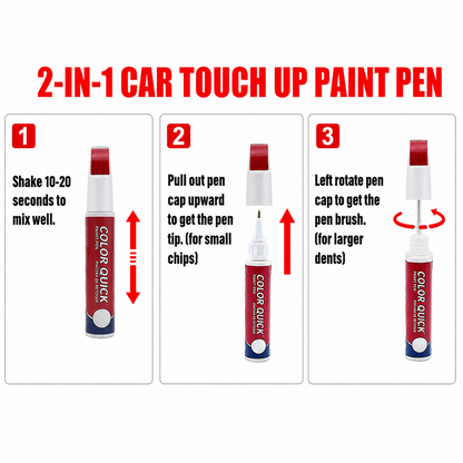 Car Scratch Repair Touch Up Paint Pen - Brush and Pen Tip
