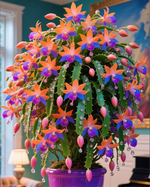 🦀Mix Colors Schlumbergera Seeds – Easy-Care Blooms in Every Shade, Even in Winter ❄️🌈