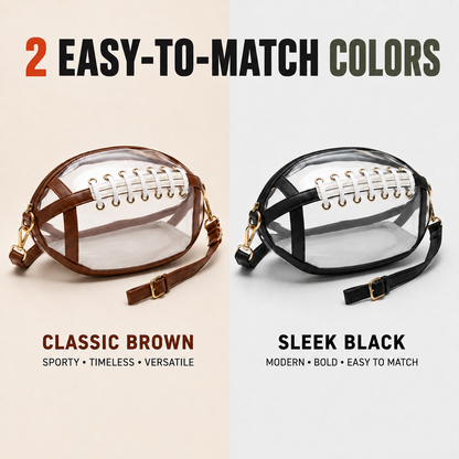 🏈Football Shaped Clear Crossbody Bag