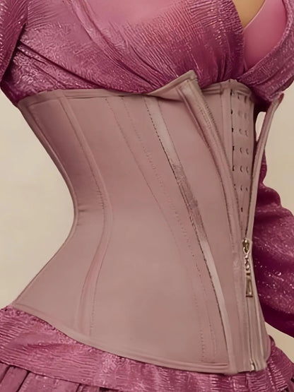 Women's Zipper Adjustable Waist Cincher, High Compression Body Shapewear