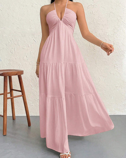 Women's Sleeveless A-Line Casual Dress