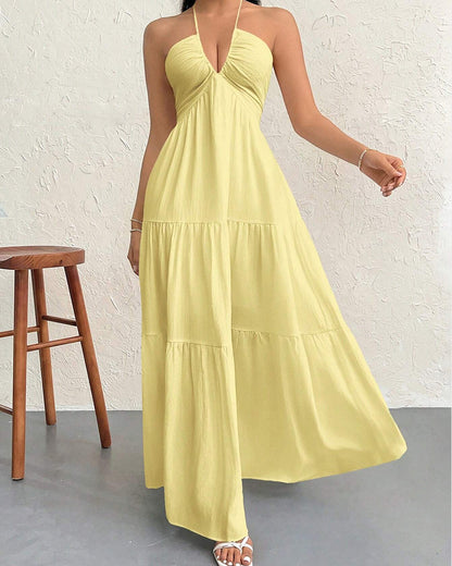 Women's Sleeveless A-Line Casual Dress