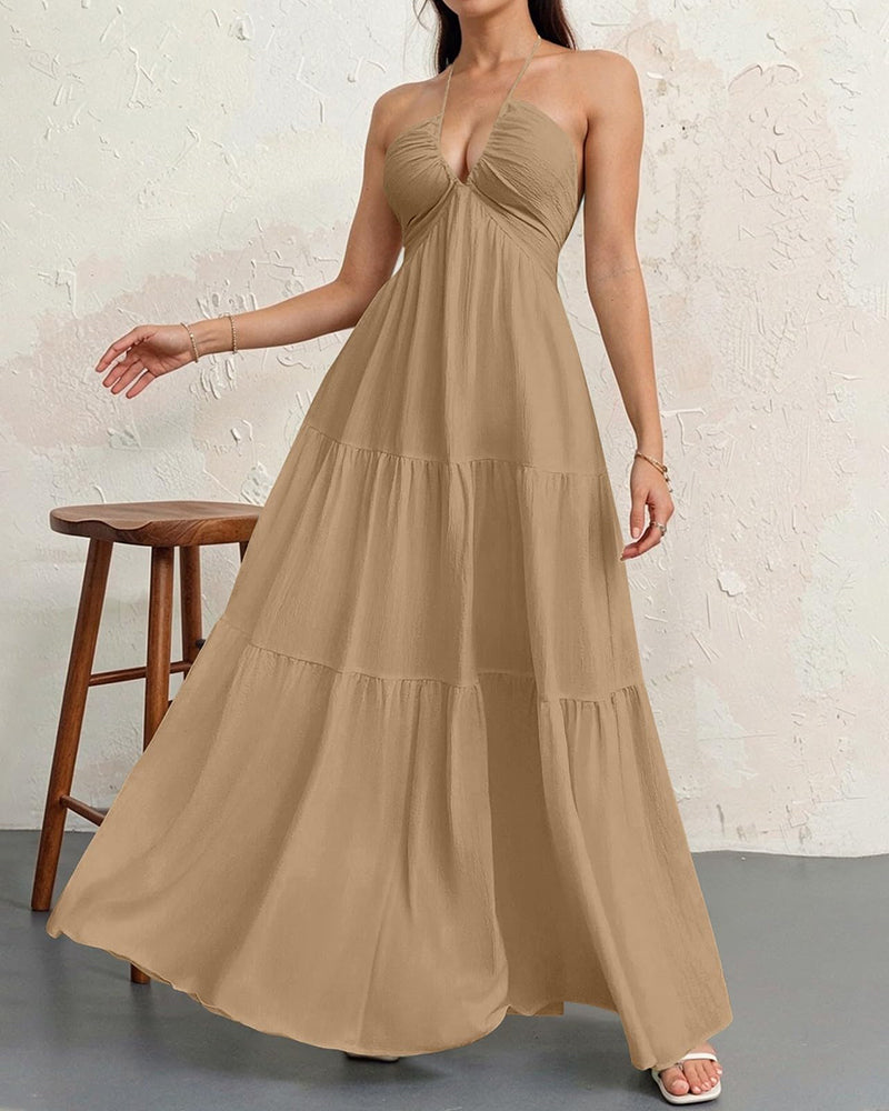 Women's Sleeveless A-Line Casual Dress