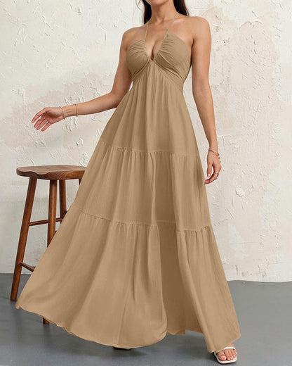 Women's Sleeveless A-Line Casual Dress