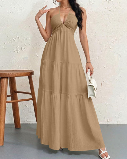Women's Sleeveless A-Line Casual Dress