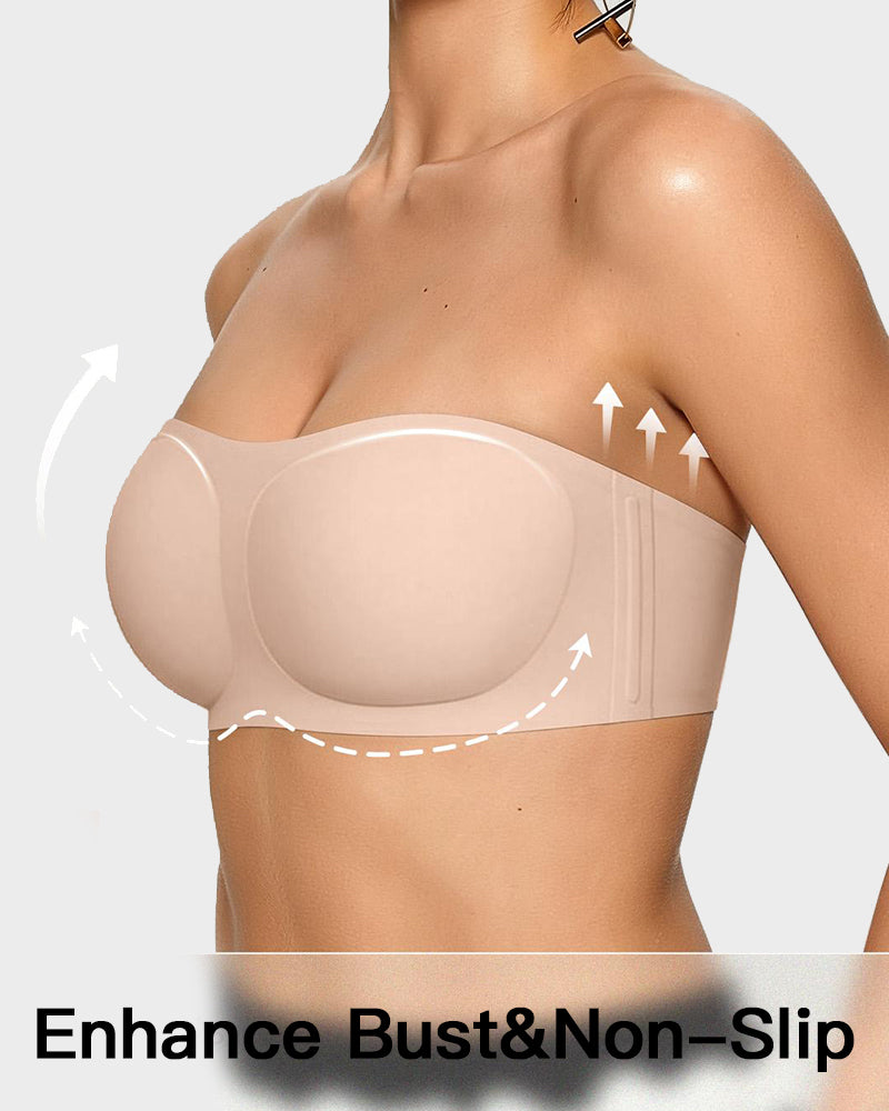 Strapless Wireless Padded Bandeau Bra