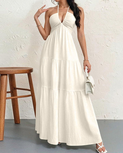Women's Sleeveless A-Line Casual Dress