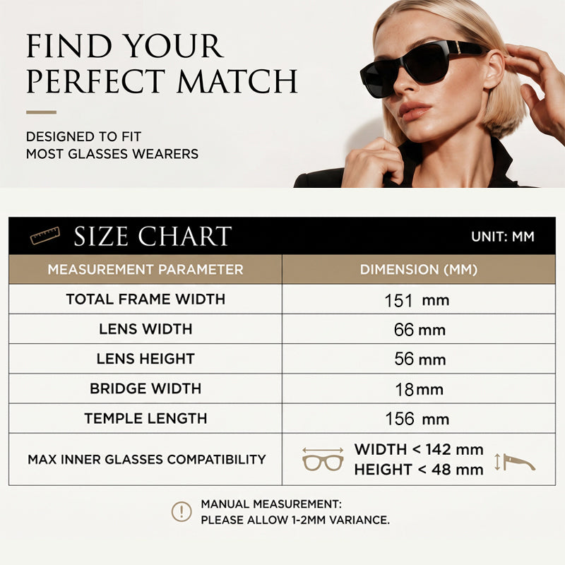 🔥Large Sunglasses to Wear Over Glasses for Women ✨