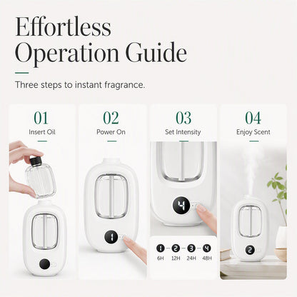 Cordless Timed Aroma Diffuser – Automatic Fragrance for Any Room