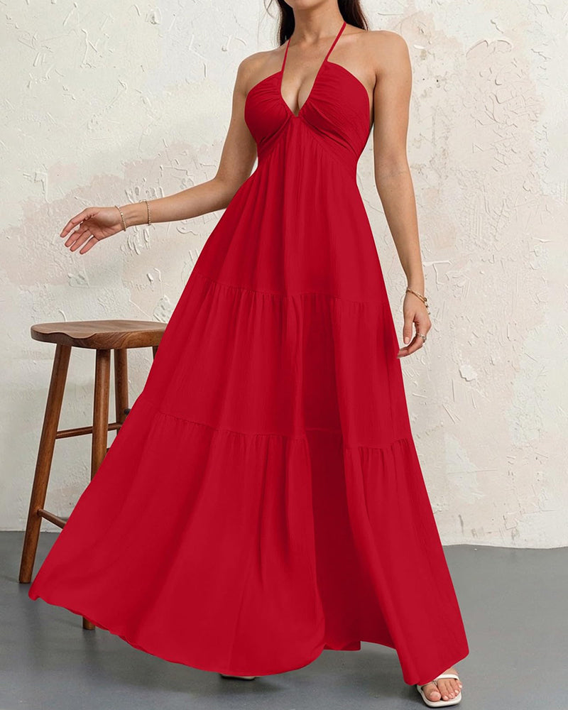 Women's Sleeveless A-Line Casual Dress