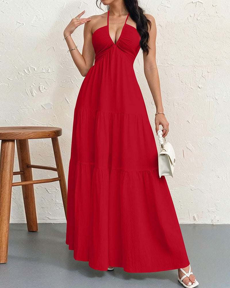 Women's Sleeveless A-Line Casual Dress