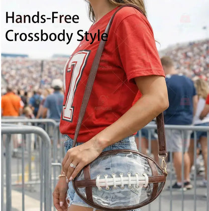 🏈Football Shaped Clear Crossbody Bag