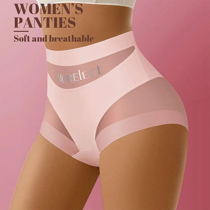5-Pack Chic Mesh Patchwork High-Waist Panties