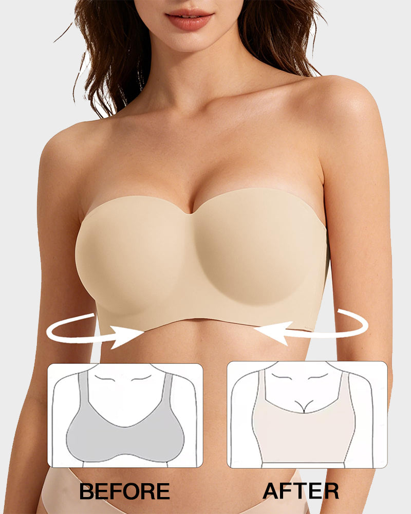 Strapless Wireless Padded Bandeau Bra