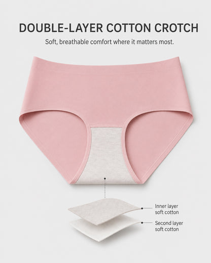 High Waist Seamleass Briefs Panties