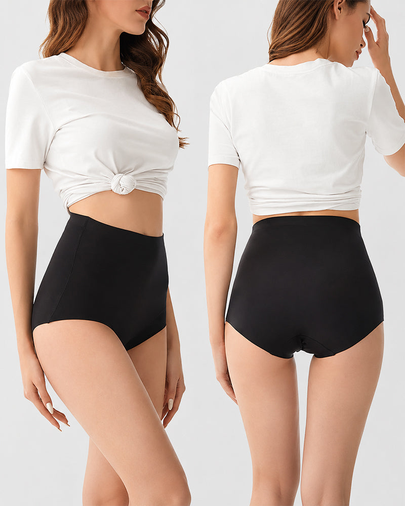 High Waist Seamleass Briefs Panties