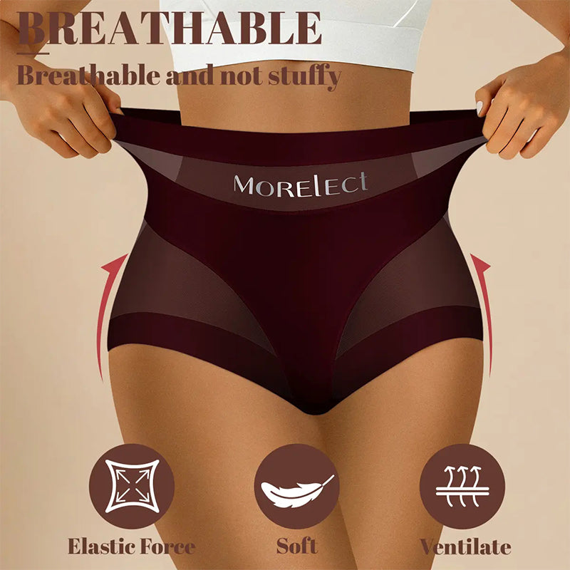 5-Pack Chic Mesh Patchwork High-Waist Panties