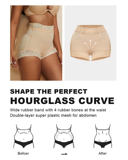 High Waist Shapewear Panty with Anti-Slip Silicone Band