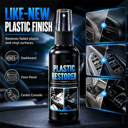 🚗 Car Plastic Restorer Spray | Deep-Look Refresh
