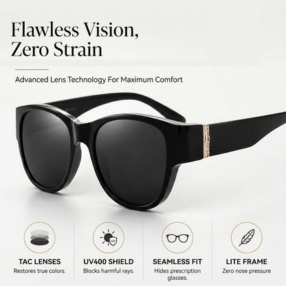 🔥Large Sunglasses to Wear Over Glasses for Women ✨