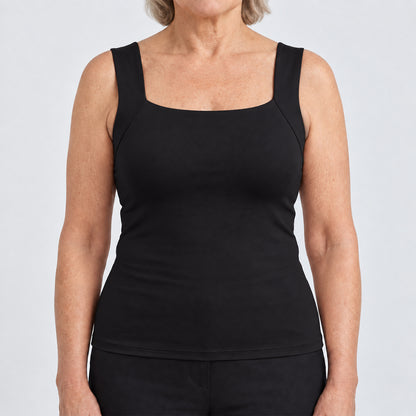 U-Neck Built-In Bra Shaping Tank Top