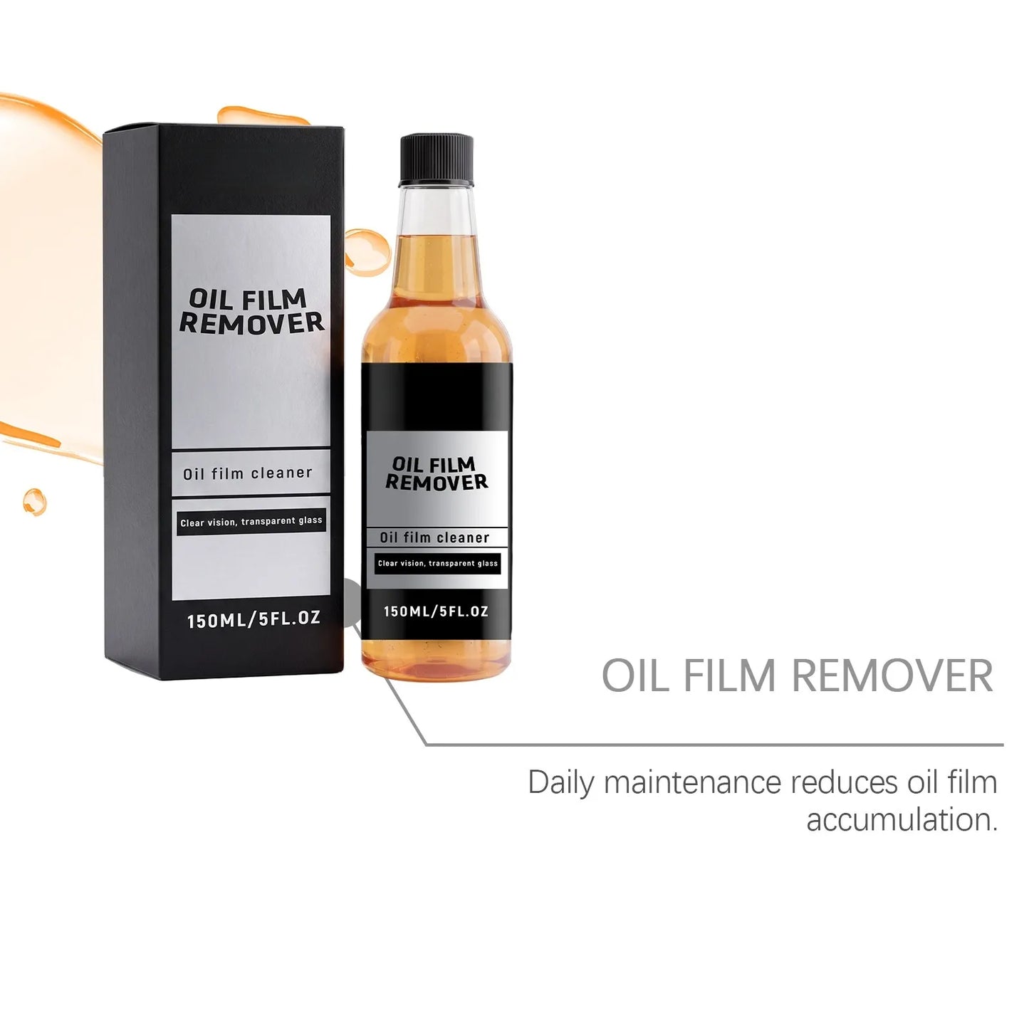 🚗150ml Glass Oil Film Cleaner Liquid