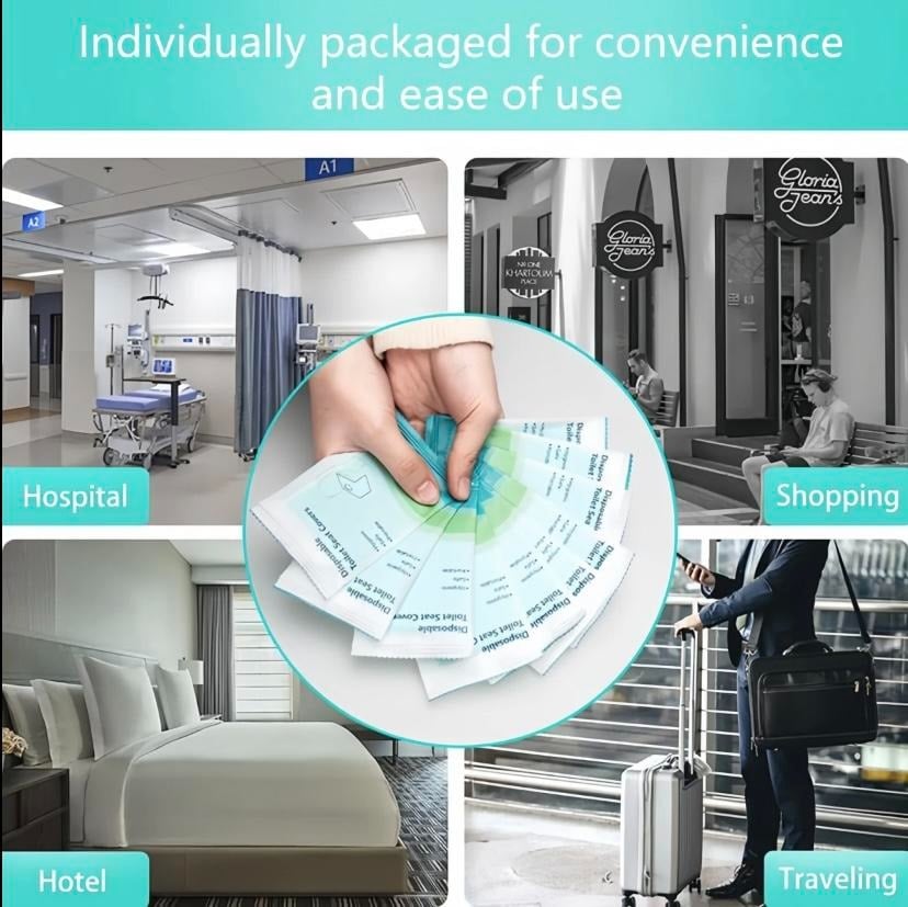 Hot Sale🚽 Disposable Toilet Seat Covers – Portable Hygiene Protection Wherever You Go
