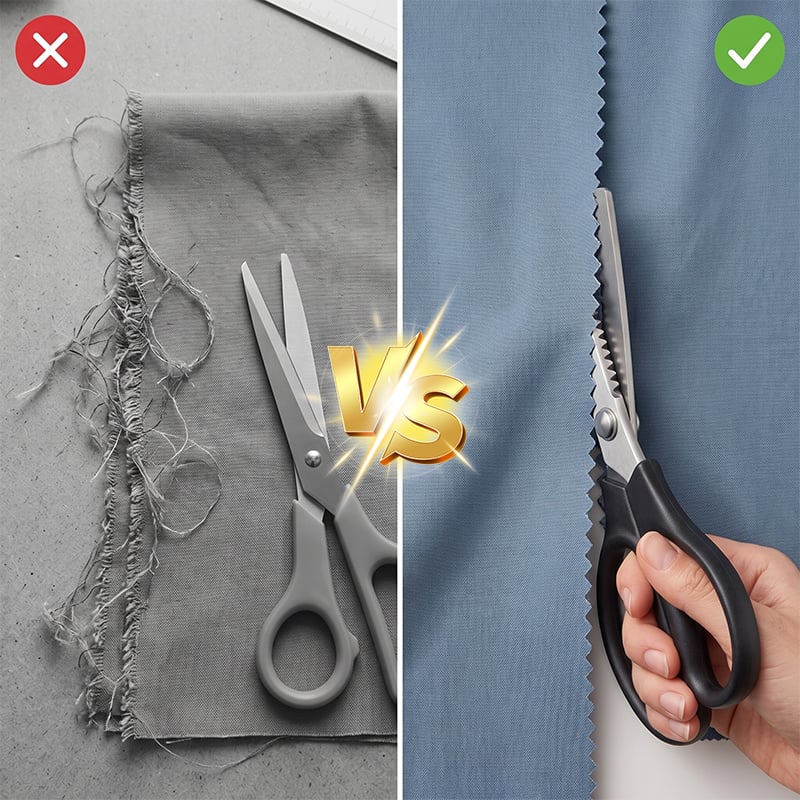 Handheld Serrated Craft Scissors