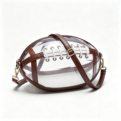 🏈Football Shaped Clear Crossbody Bag