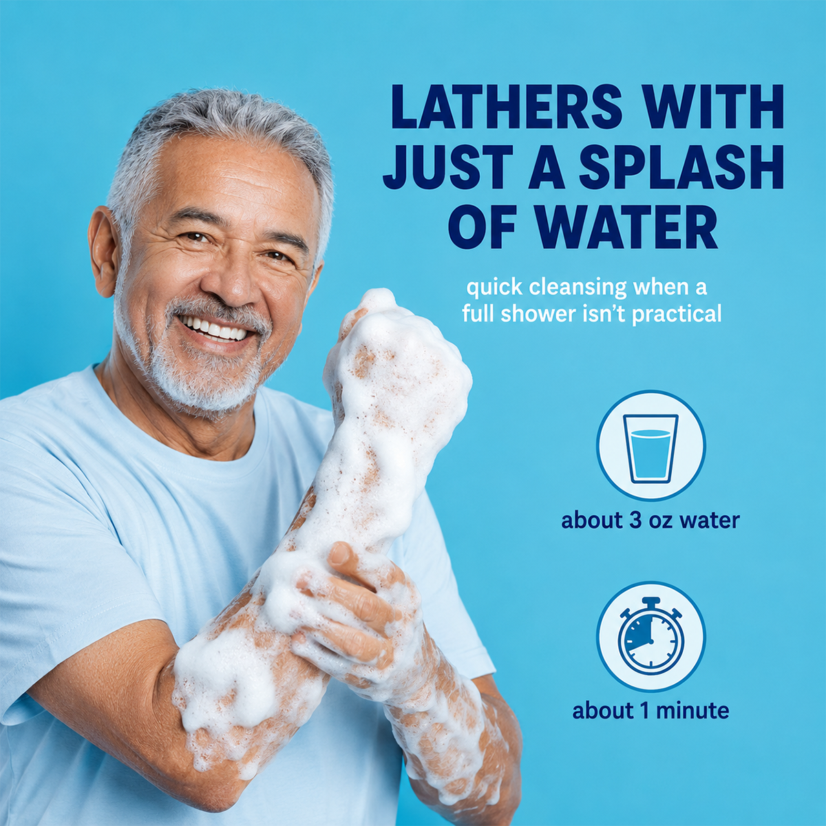 🧼Bathing Sponges - Water-Activated No-Rinse Bathing Sponges