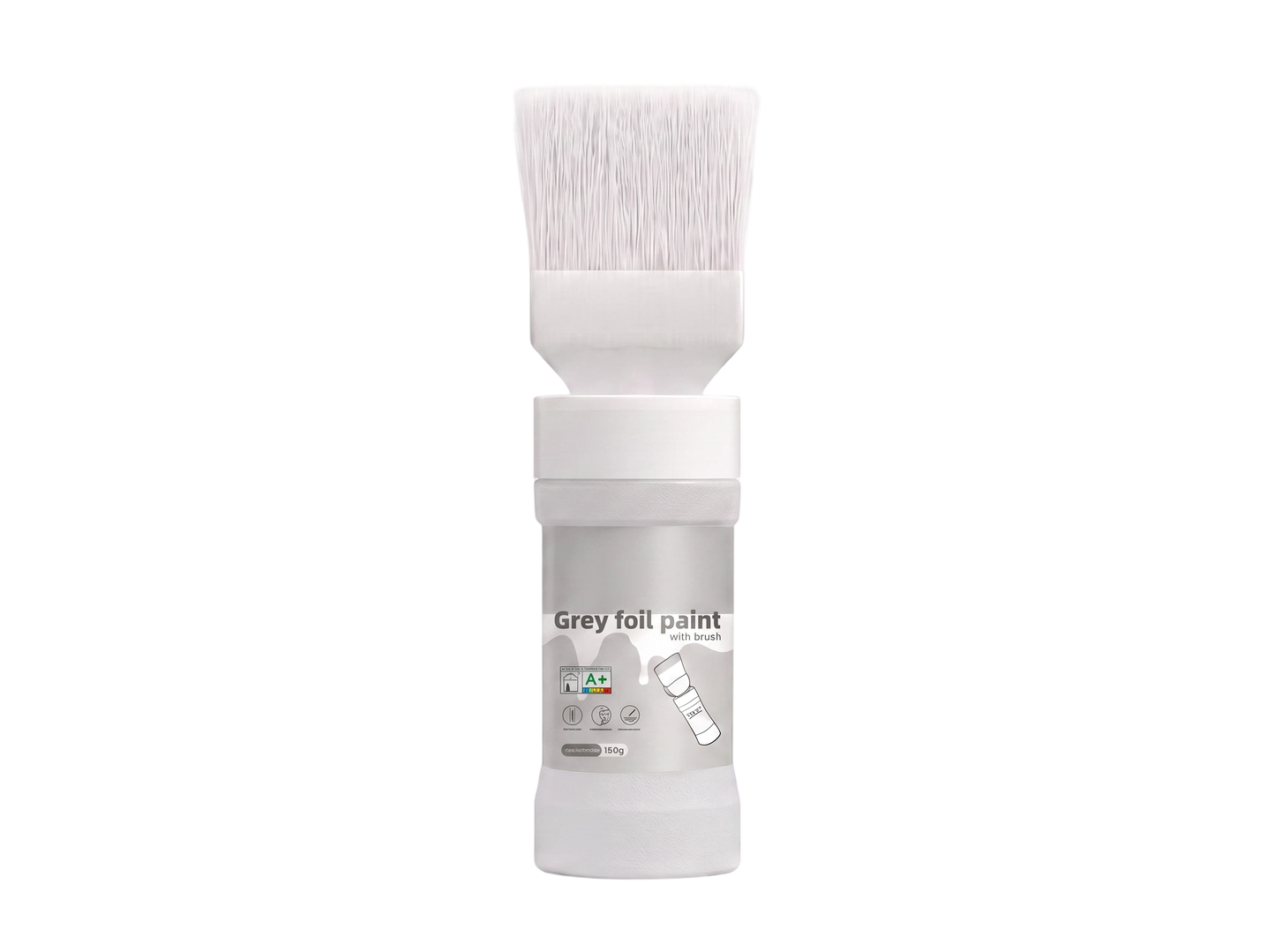 ✨New Arrival✨🖌️🏠Water-Based Metallic Silver Paint with Built-in Brush💥👍