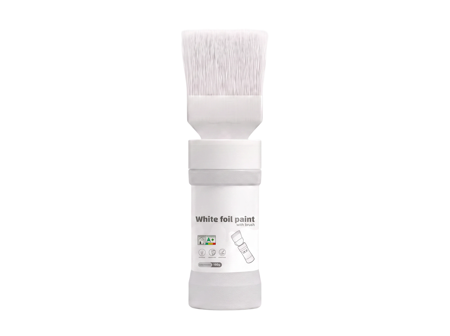 ✨New Arrival✨🖌️🏠Water-Based Metallic Silver Paint with Built-in Brush💥👍