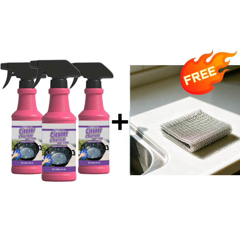 🔥Fast-Acting Heavy-Duty Grill Degreaser Spray🍢💦