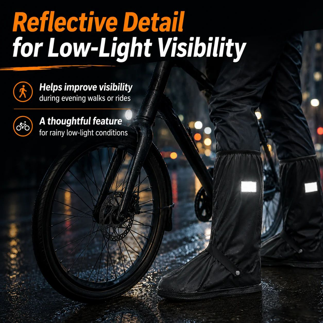 🌧️ Reusable Waterproof Boot Covers for Rain, Mud & Snow