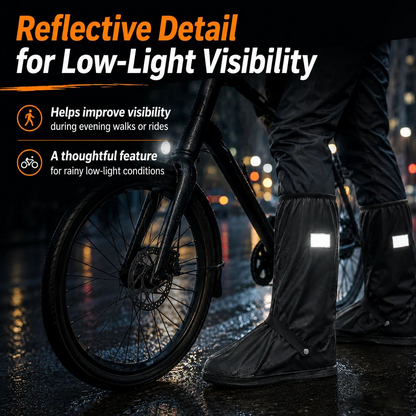 🌧️ Reusable Waterproof Boot Covers for Rain, Mud & Snow