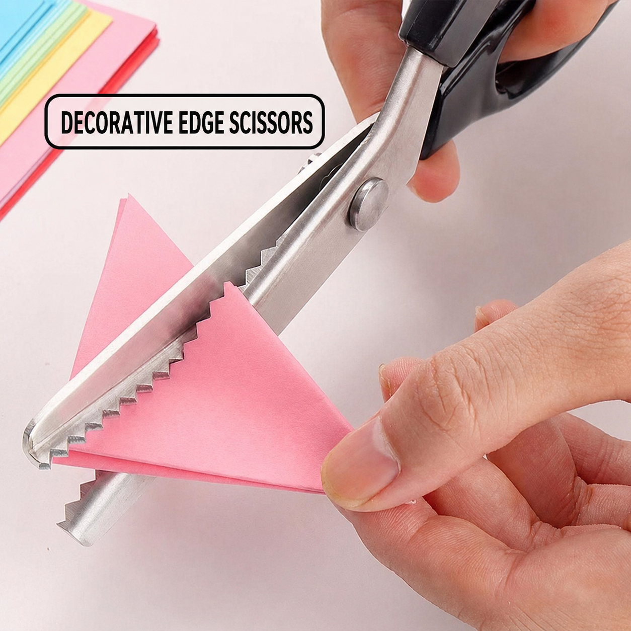 Handheld Serrated Craft Scissors