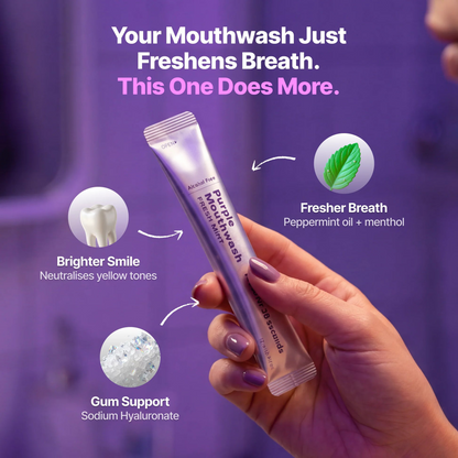 Purple Mouthwash - Peroxide-Free - Alcohol Free - Vegan Mint